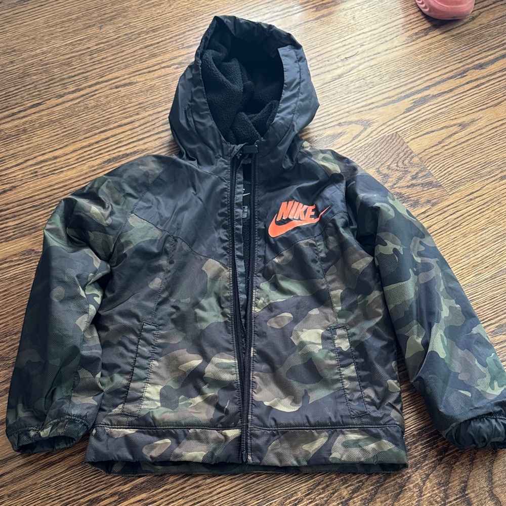 Nike wind jacket with fleece lining